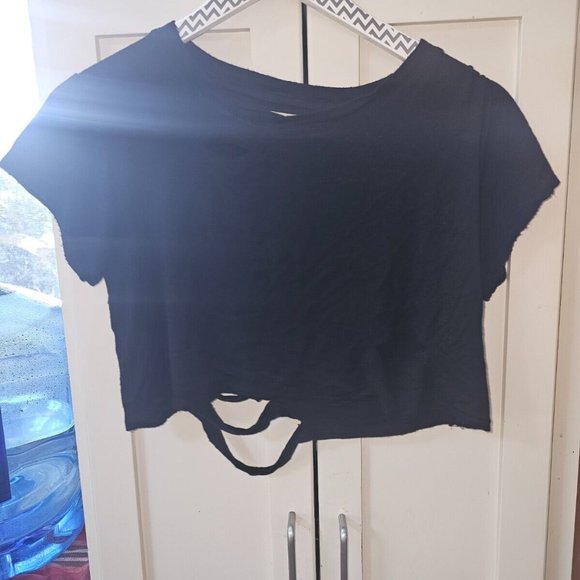 COPY - Bombshell Black Shredded Tshirt Sz S - Picture 7 of 10
